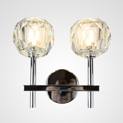 Бра RH Boule de Cristal Double Sconce Chrome ImperiumLoft 156049-22