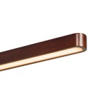 156297 SLV VINCELLI 2 DISPLAY светильник настенный с LED 9Вт (11Вт), 2700К, 500лм, черный / бамбук темный