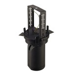 SLV 156410 BILAS Deckeneinbauleuchte, LED Downlight, rund, mattschwarz, 20W, 60°, 2700K