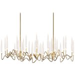 Люстра на штанге Il Pezzo Chandelier Brass and Crystals