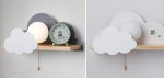Бра С Полкой Серое Облако Wall Lamp Gray Cloud By Imperiumloft