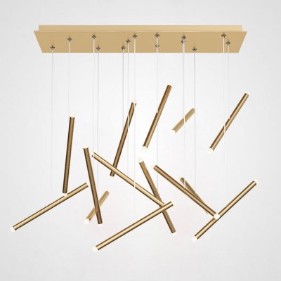 Люстра Dutti D0068 LED Chandelier Modern 14 Gold ImperiumLoft 156878-22 Люстра Dutti D0068 LED Chandelier Modern 14 Gold ImperiumLoft 156878-22