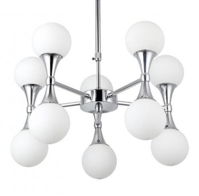 Люстра Ball Valley Chandelier Chromium 10 ImperiumLoft 156882-22