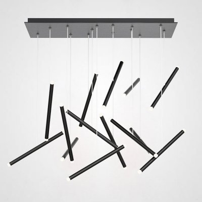 Люстра Dutti D0068 LED Chandelier Modern 14 black ImperiumLoft 156996-22