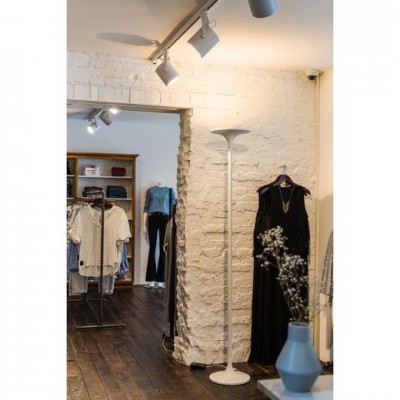 SLV 157011 ROMA LED Standleuchte, 30W, mattweiss, 3000K, Fussdimmer