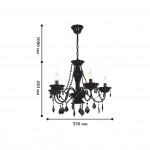 Люстра черная Favourite 1571-5P