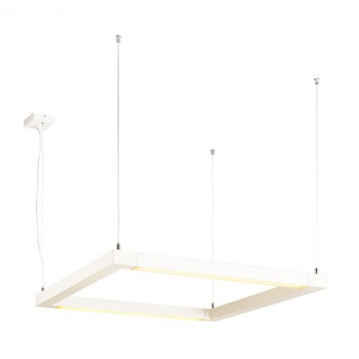 SLV 157651 OPEN GRILL LED, Double Twist Pendelleuchte, eckig, weiss SLV 157651 OPEN GRILL LED, Double Twist Pendelleuchte, eckig, weiss