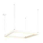 SLV 157651 OPEN GRILL LED, Double Twist Pendelleuchte, eckig, weiss