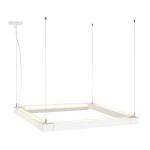 SLV 157651 OPEN GRILL LED, Double Twist Pendelleuchte, eckig, weiss