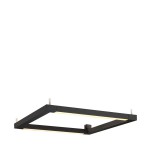 SLV 157660 OPEN GRILL LED, Double Twist Wand- und Deckenleuchte, eckig, schwarz