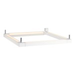 SLV 157661 OPEN GRILL LED, Double Twist Wand- und Deckenleuchte, eckig, weiss