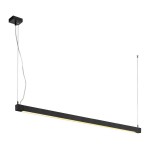 SLV 157670 OPEN GRILL LED, Single Twist Pendelleuchte, 1200mm, schwarz