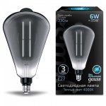 Лампа Gauss Filament ST164 6W 330lm 4000К Е27 gray straight LED (157802205)