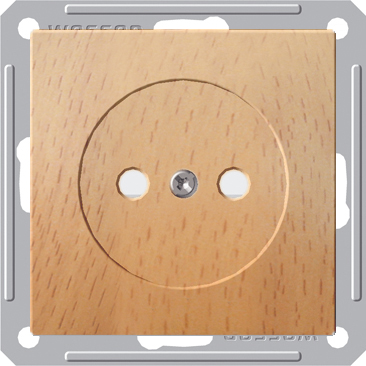 Розетка Wessen 59 с/у без рамки (250В, 16А, с ЗП) бук (RS16-151-8-86)