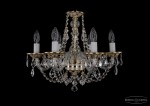 Люстра хрустальная Bohemia Ivele 1606/6/160/GW/Leafs