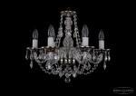 Люстра хрустальная Bohemia Ivele 1606/6/160/NB/Leafs
