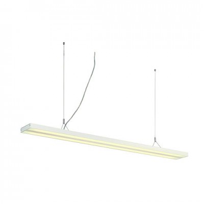 SLV 160831 KUNO Pendelleuchte, weiss, 2xT5 35W, inkl. PMMA Diffusor