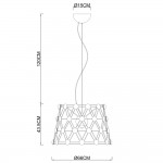 Подвесной светильник Divinare 1608/02 SP-48 CRISTALLINO