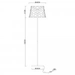 Торшер Divinare 1609/02 PN-48 CRISTALLINO