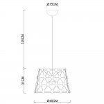 Подвесной светильник Divinare 1609/02 SP-48 CRISTALLINO