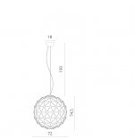 Светильник диодный шар Divinare 1610/02 SP-96 CRISTALLINO