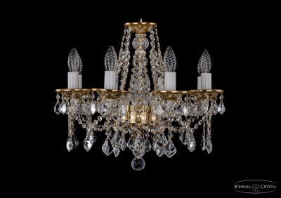 Люстра хрустальная Bohemia Ivele 1613/8/165/G/Leafs