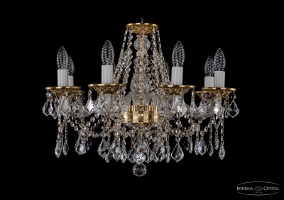 Люстра хрустальная Bohemia Ivele 1613/8/200/G/Leafs