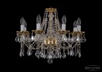 Люстра хрустальная Bohemia Ivele 1613/8/200/G/Leafs
