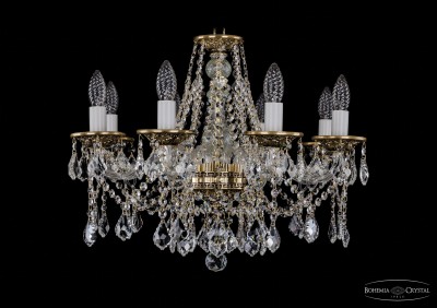 Люстра хрустальная Bohemia Ivele 1613/8/200/GB/Leafs