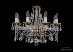 Люстра хрустальная Bohemia Ivele 1613/8/200/GB/Leafs
