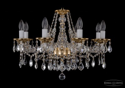 Люстра хрустальная Bohemia Ivele 1613/8/220/G/Leafs
