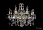 Люстра хрустальная Bohemia Ivele 1613/8+4/200/GB/Leafs