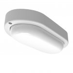 Светильник ЖКХ Gauss Elementary овал 15W 1100lm 4000K 160-260V IP65 200*98*46мм белый LED (161411215)