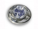 Светильник галогенный 16151 XQB MR16 круг фреза, синее конфетти, перл. никель