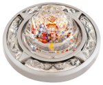 Светильник галогенный 16152 XQF MR16 круг компас, цветное конфетти, перл.никель