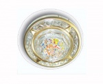 Светильник галогенный 16152 GQF MR16 круг компас, цветное конфетти, сатин-никель