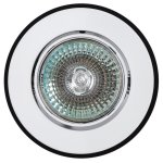 Светильник 16191 WV MR16, круг, белый+черный