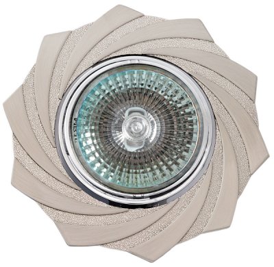 Светильник галогеновый 16197 GQ MR16, сатин никель+хром Светильник галогеновый 16197 GQ MR16, сатин никель+хром