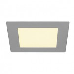SLV 162803 SENSER Einbauleuchte, eckig, silbergrau, 10W, 3000K