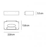 Настенный светильник бра Artemide 1634010A Melete