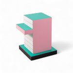 Приставной столик Supersidetable Red Grid