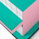 Приставной столик Supersidetable Red Grid