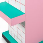 Приставной столик Supersidetable Red Grid