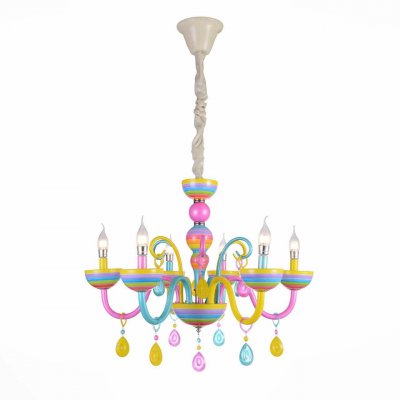 Разноцветная люстра RAINBOW 5 ImperiumLoft 167610-26