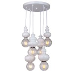 Люстра белая подвесная Favourite 1682-6P Bibili