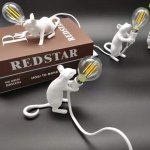 Настольная лампа Mouse Lying белый ImperiumLoft 168481-22