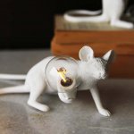 Настольная лампа Mouse Lying белый ImperiumLoft 168481-22