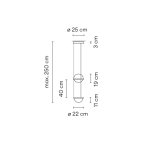 Подвесной светильник PALMA Wall lamp шар + вазон ImperiumLoft 168489-22