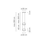 Подвесной светильник PALMA Wall lamp 2 шара ImperiumLoft 168490-22