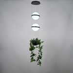 Подвесной светильник PALMA Wall lamp 2 шара + 1 вазон ImperiumLoft 168491-22